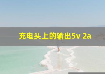 充电头上的输出5v 2a